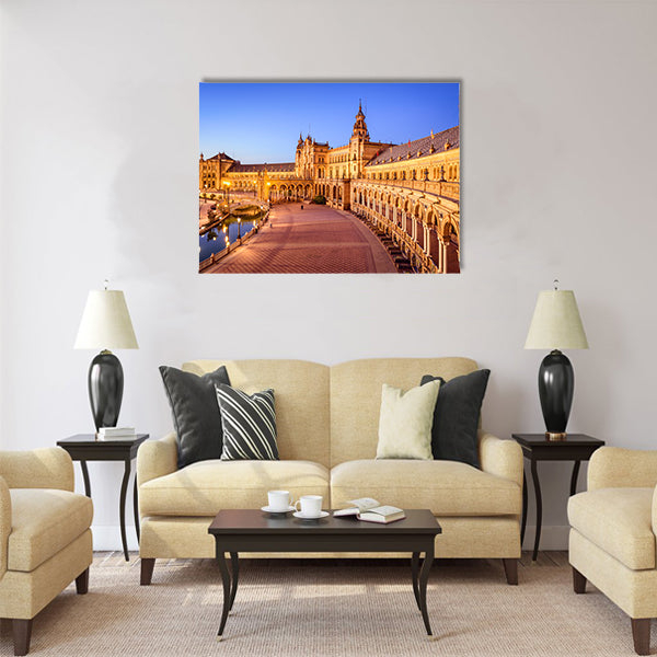 Seville, Spain at Spanish Square Multi panel canvas wall art