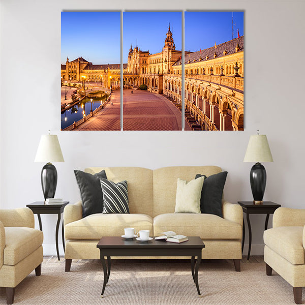 Seville, Spain at Spanish Square Multi panel canvas wall art