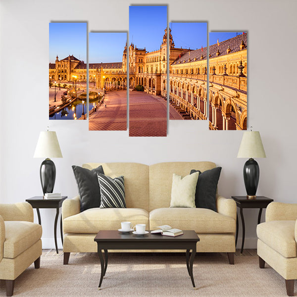 Seville, Spain at Spanish Square Multi panel canvas wall art