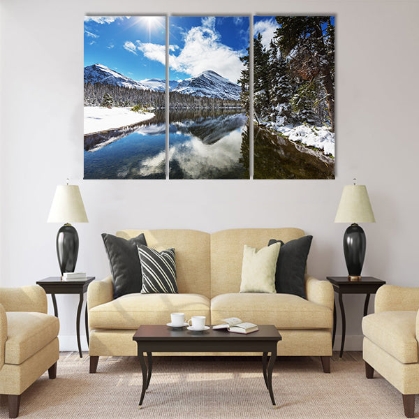 Glacier National Park, Montana.Winter multi panel canvas wall art