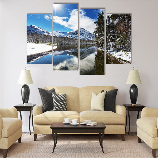 Glacier National Park, Montana.Winter multi panel canvas wall art