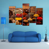 Colorful Asian theme with spices Multi panel canvas wall art