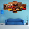 Colorful Asian theme with spices Multi panel canvas wall art