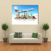 Famous monuments of the world illustrating the travel and holidays Multi panel canvas wall art