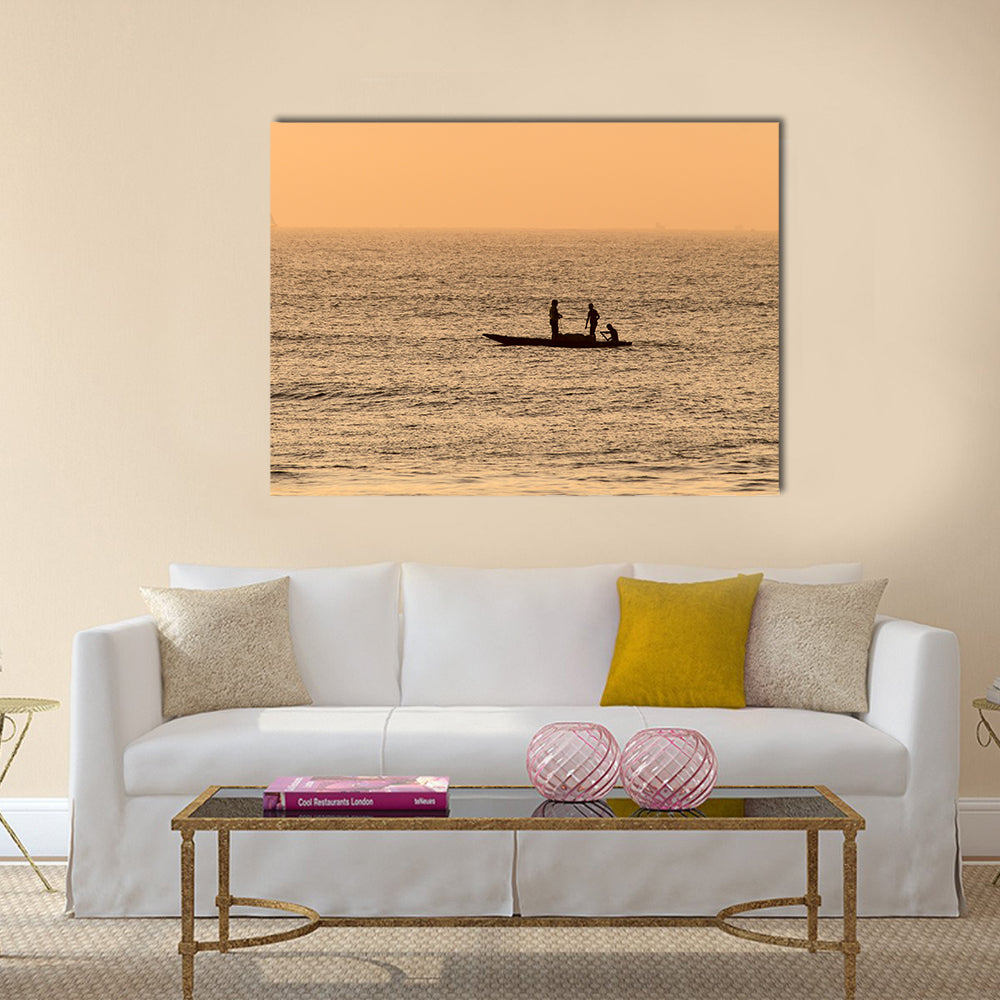 The Arabian Sea Showing The Adventure Of The Fishing, Multi Panel Canvas Wall Art