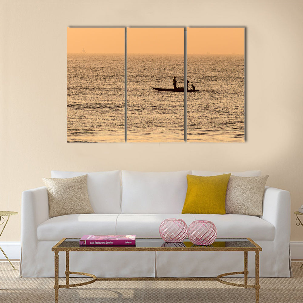 The Arabian Sea Showing The Adventure Of The Fishing, Multi Panel Canvas Wall Art