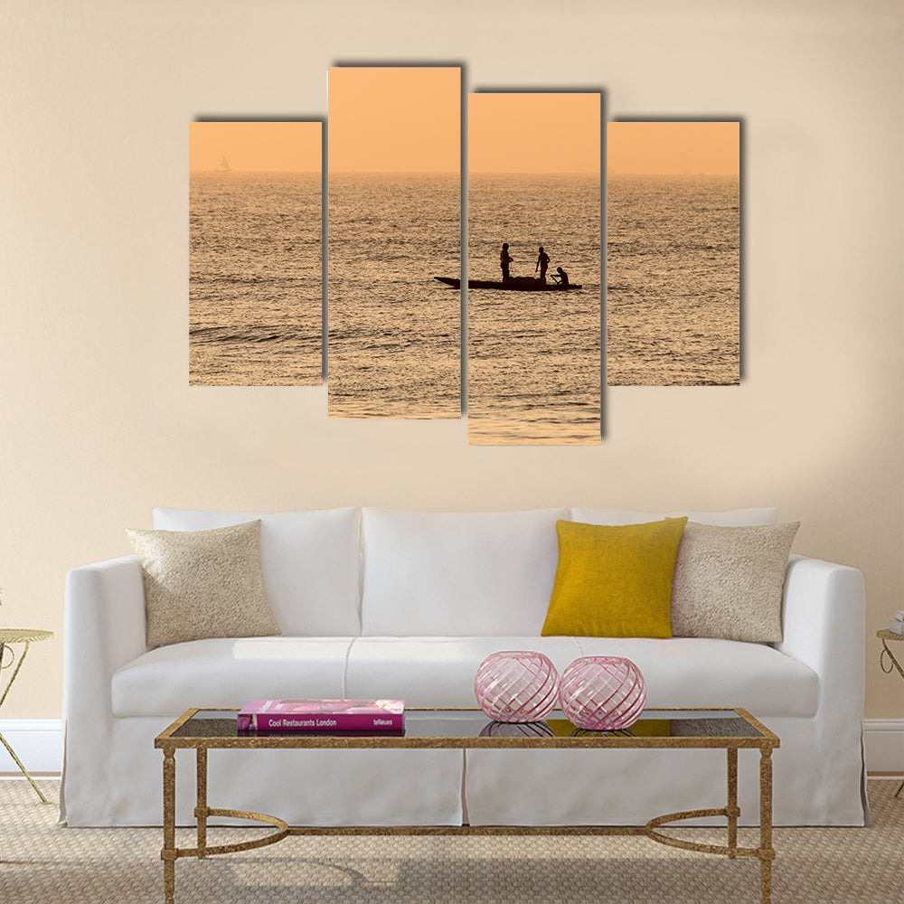 The Arabian Sea Showing The Adventure Of The Fishing, Multi Panel Canvas Wall Art