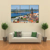 The Scenic Beauty Of The Riga In Latvia Multi Panel Canvas Wall Art