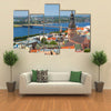 The Scenic Beauty Of The Riga In Latvia Multi Panel Canvas Wall Art