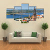 The Scenic Beauty Of The Riga In Latvia Multi Panel Canvas Wall Art