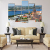 Aerial view of Riga, Latvia Multi panel canvas wall art