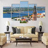 Aerial view of Riga, Latvia Multi panel canvas wall art