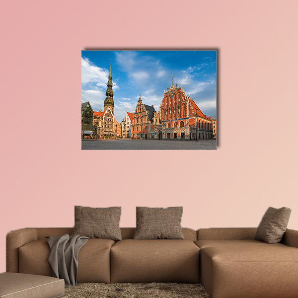 House of the Blackheads (Riga, Latvia) multi panel canvas wall art