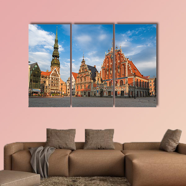 House of the Blackheads (Riga, Latvia) multi panel canvas wall art