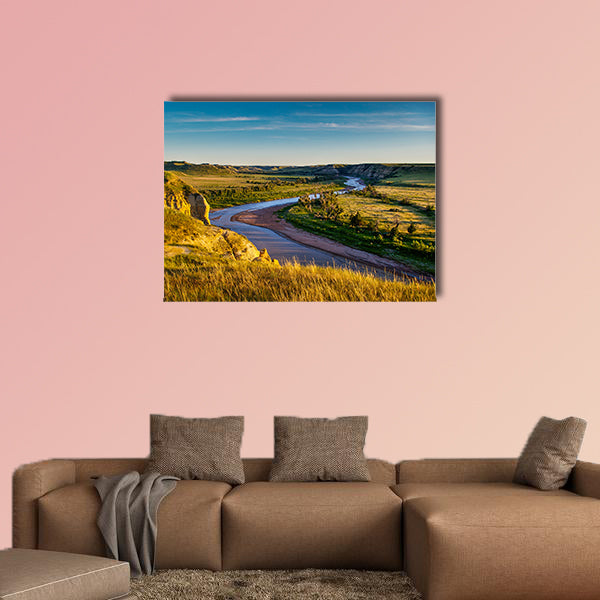 North Dakota Badlands Multi panel canvas wall art
