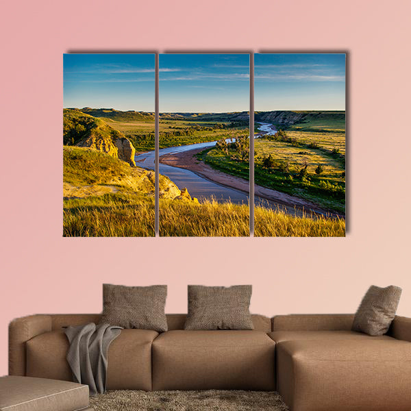 North Dakota Badlands Multi panel canvas wall art
