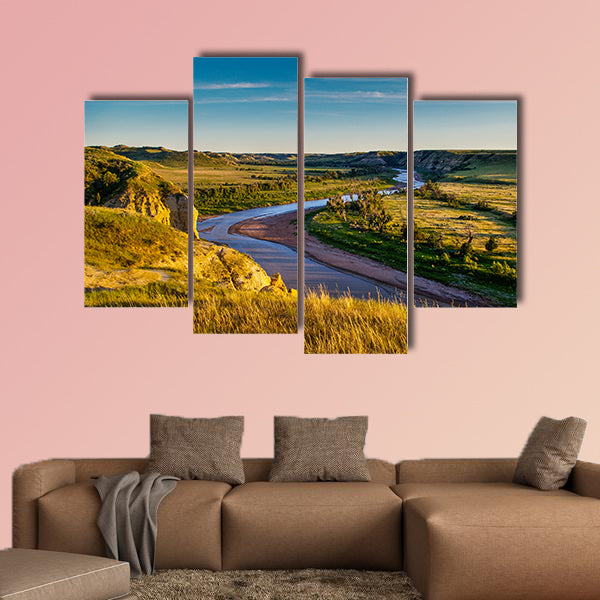 North Dakota Badlands Multi panel canvas wall art