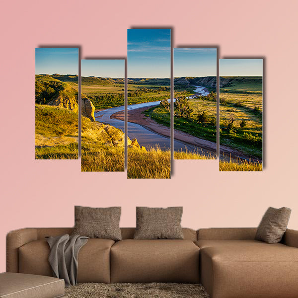 North Dakota Badlands Multi panel canvas wall art