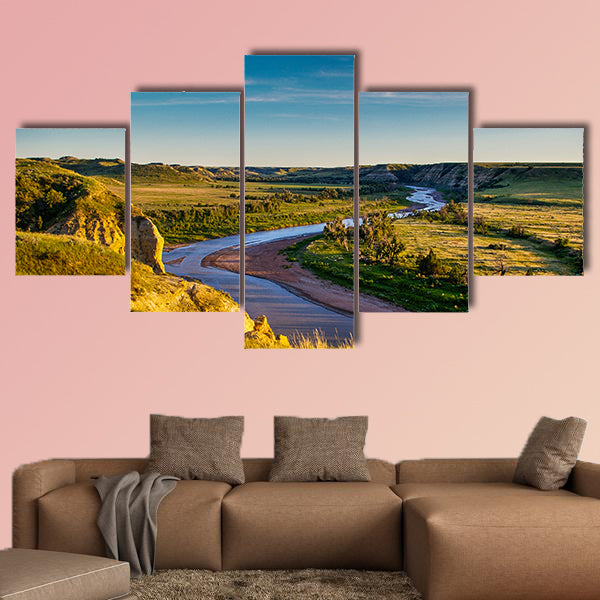 North Dakota Badlands Multi panel canvas wall art