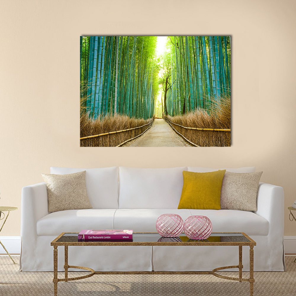 Kyoto, Japan bamboo forest multi panel canvas wall art