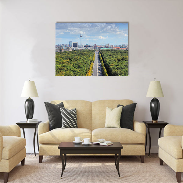 Tiergarten park, Berlin Multi panel canvas wall art