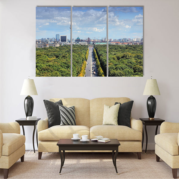 Tiergarten park, Berlin Multi panel canvas wall art