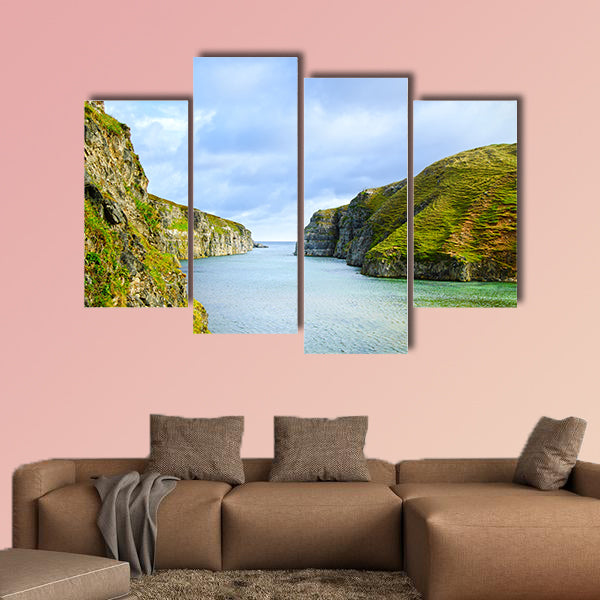 Smoo Cave bay landscape in Durness. Sutherland, Highlands wall art