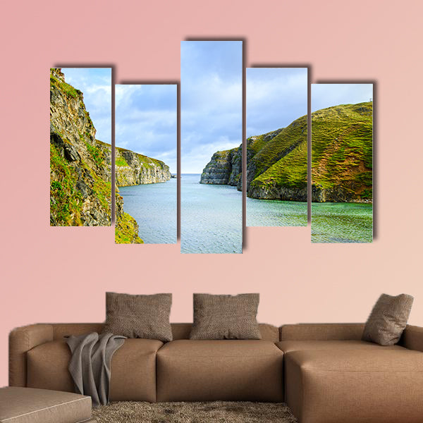 Smoo Cave bay landscape in Durness. Sutherland, Highlands wall art