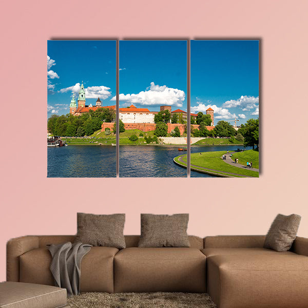 Wawel in Krakow multi panel canvas wall art