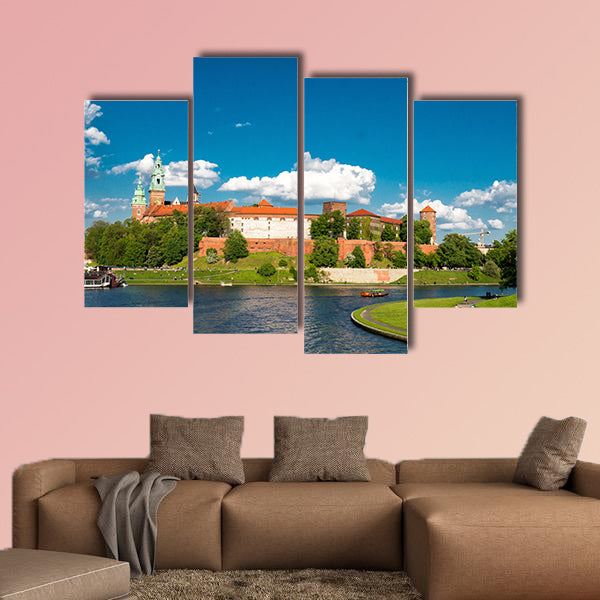 Wawel in Krakow multi panel canvas wall art