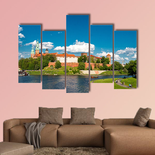 Wawel in Krakow multi panel canvas wall art