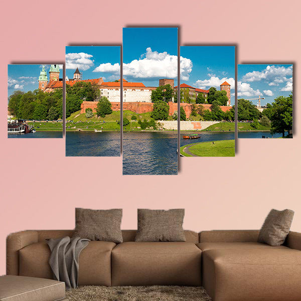 Wawel in Krakow multi panel canvas wall art