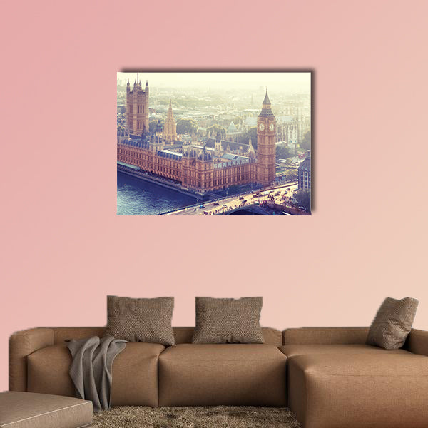 London - Palace of Westminster, UK multi panel canvas wall art