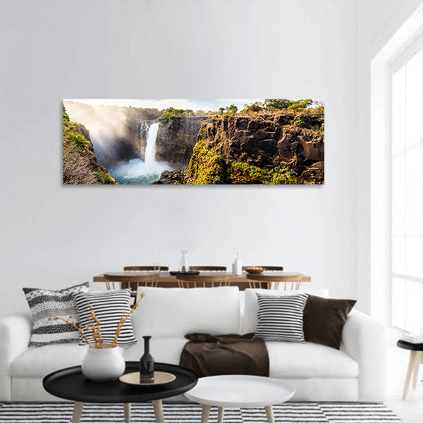 The Victoria falls, the National Parks- Zambia, Zimbabwe panoramic canvas wall art