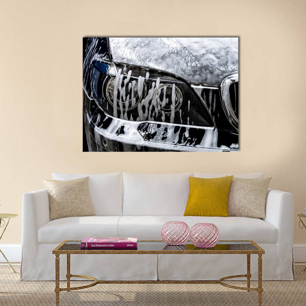 Car wash with soap Multi panel canvas wall art