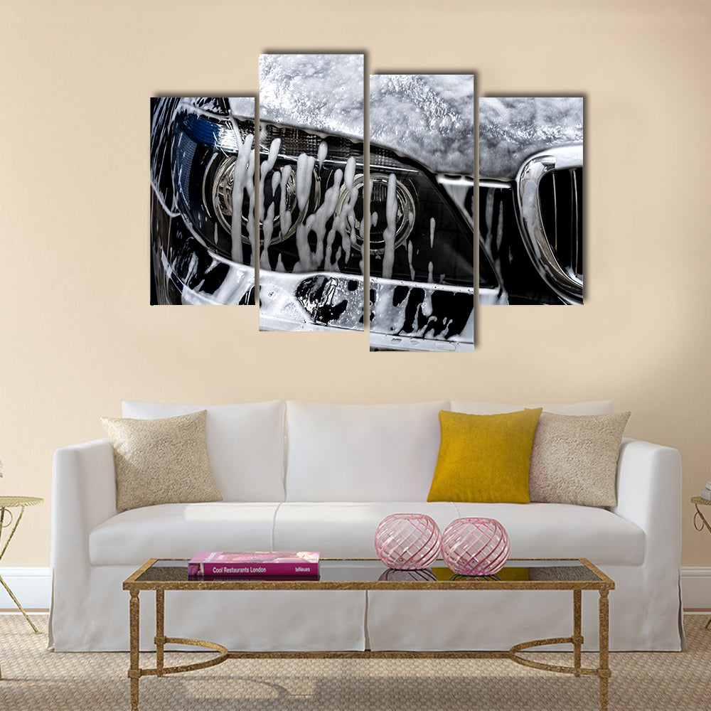 Car wash with soap Multi panel canvas wall art