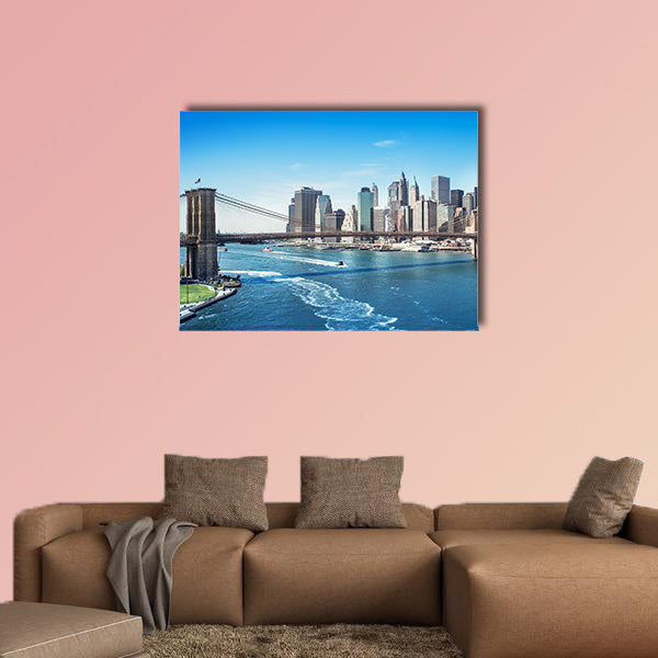 Manhattan New York multi panel canvas wall art