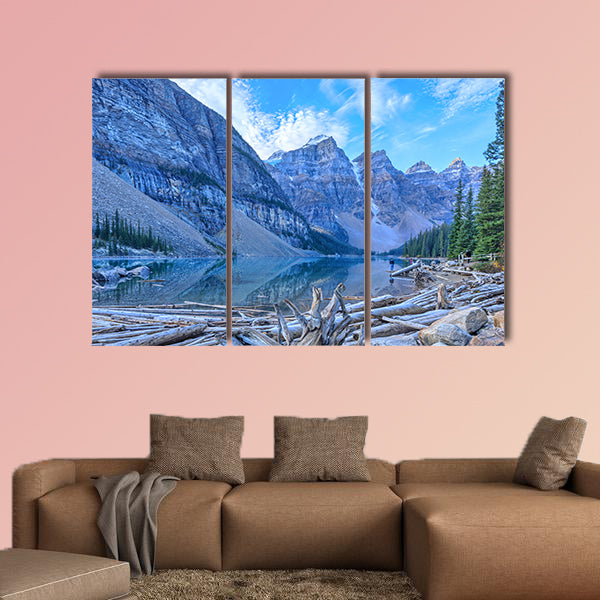 Moraine Lake, Banff National Park, Alberta, Canada Multi panel canvas wall art