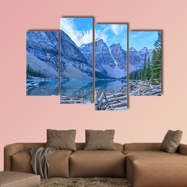Moraine Lake, Banff National Park, Alberta, Canada Multi panel canvas wall art