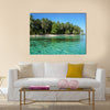 Pristine Caribbean island in the marine park of Bastimentos in Panama Multi panel canvas wall art