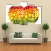 Rainbow heart of fruits and vegetables Multi panel canvas wall art