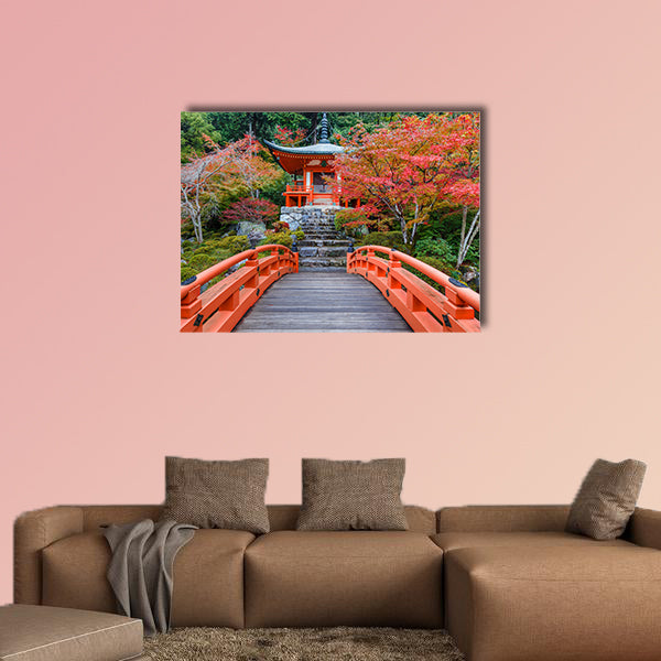 Early autumn at Daigoji Temple in Kyoto, Japan multi panel canvas wall art