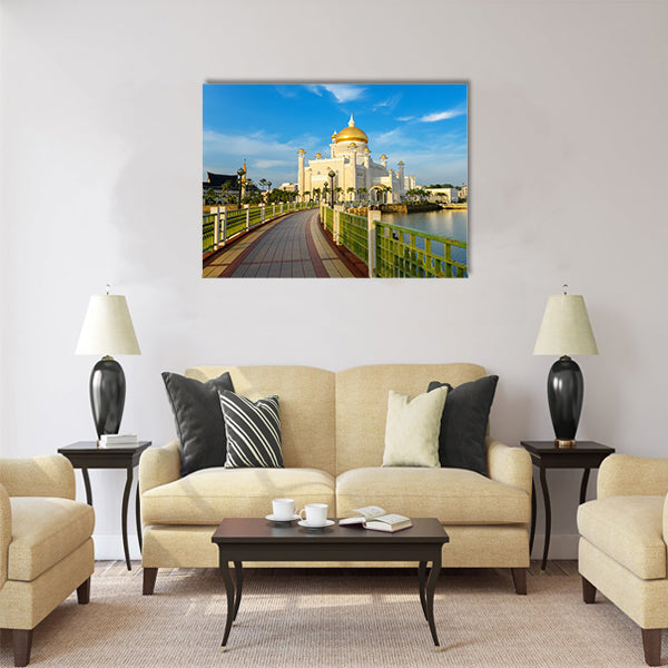 Sultan Omar Ali Saifuddin mosque, Brunei Multi panel canvas wall art
