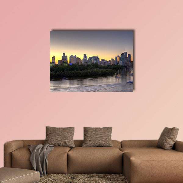 Brisbane city, QLD Australia Multi panel canvas wall art