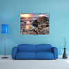 Sunset at Giant s Causeway in North Antrim, Northern Ireland multi panel canvas wall art