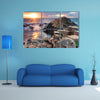 Sunset at Giant s Causeway in North Antrim, Northern Ireland multi panel canvas wall art