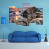 Sunset at Giant s Causeway in North Antrim, Northern Ireland multi panel canvas wall art