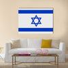 Vector Illustration of Flag of Israel Multi Panel Canvas Wall Art