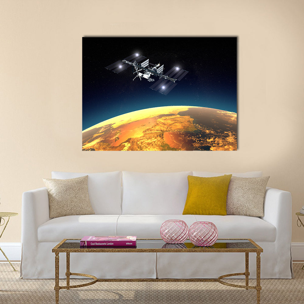International Space Station Multi Panel Canvas Wall Art