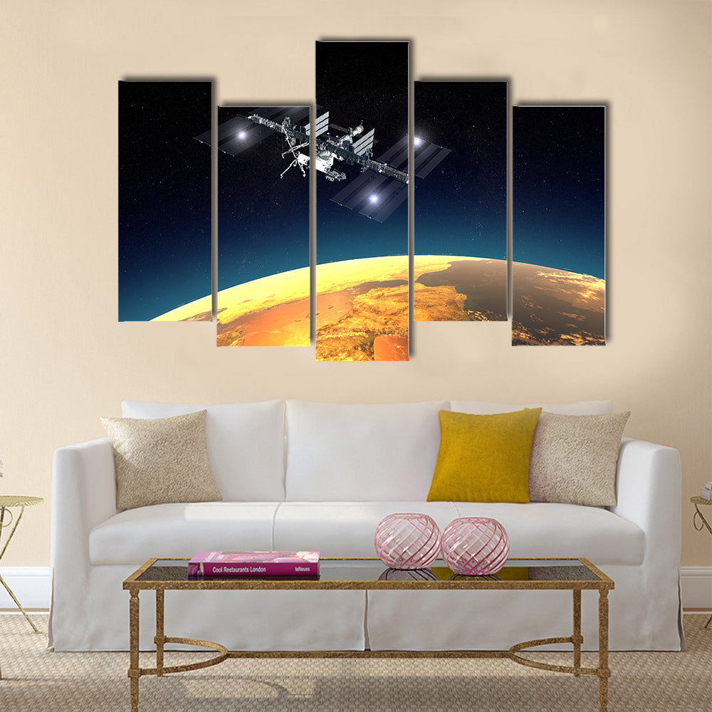 International Space Station Multi Panel Canvas Wall Art
